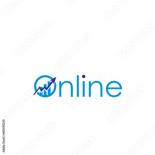 Free Download Online name financial growth logo design business solution abstract vector brand flat Icon design vector modern minimal style illustration emblem sign symbol logotype typography - GFXLoad