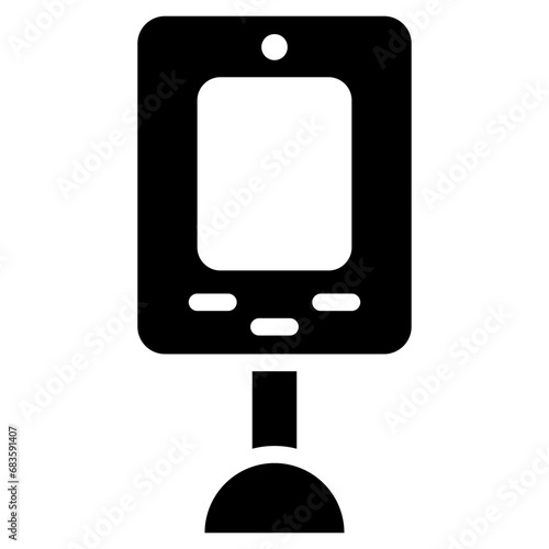 Information Kiosk Glyph Icon