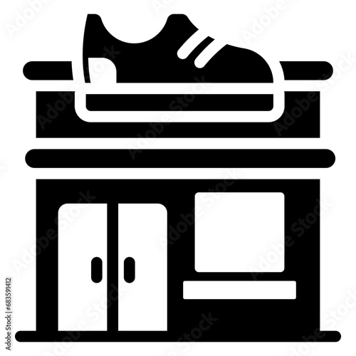 Shoe Store Glyph Icon