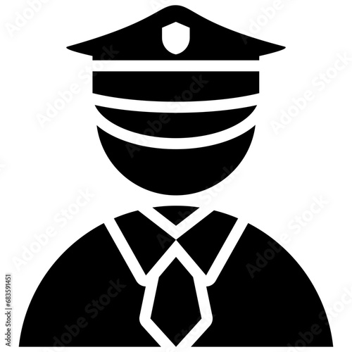 Security Glyph Icon