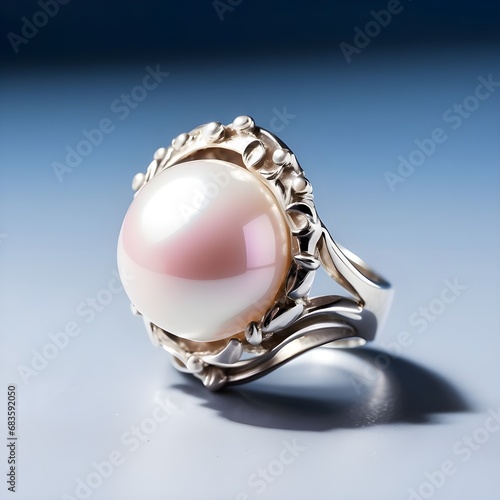 Ring with a Pearl and a Shell Generative AI
