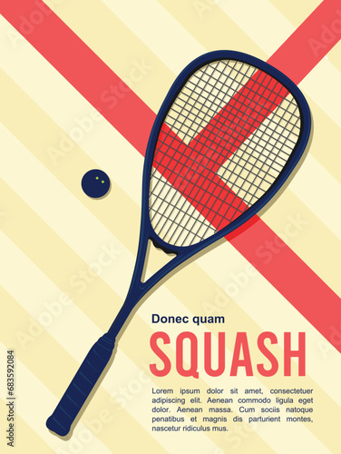 Great memorable squash poster design best for your digital graphic and print	