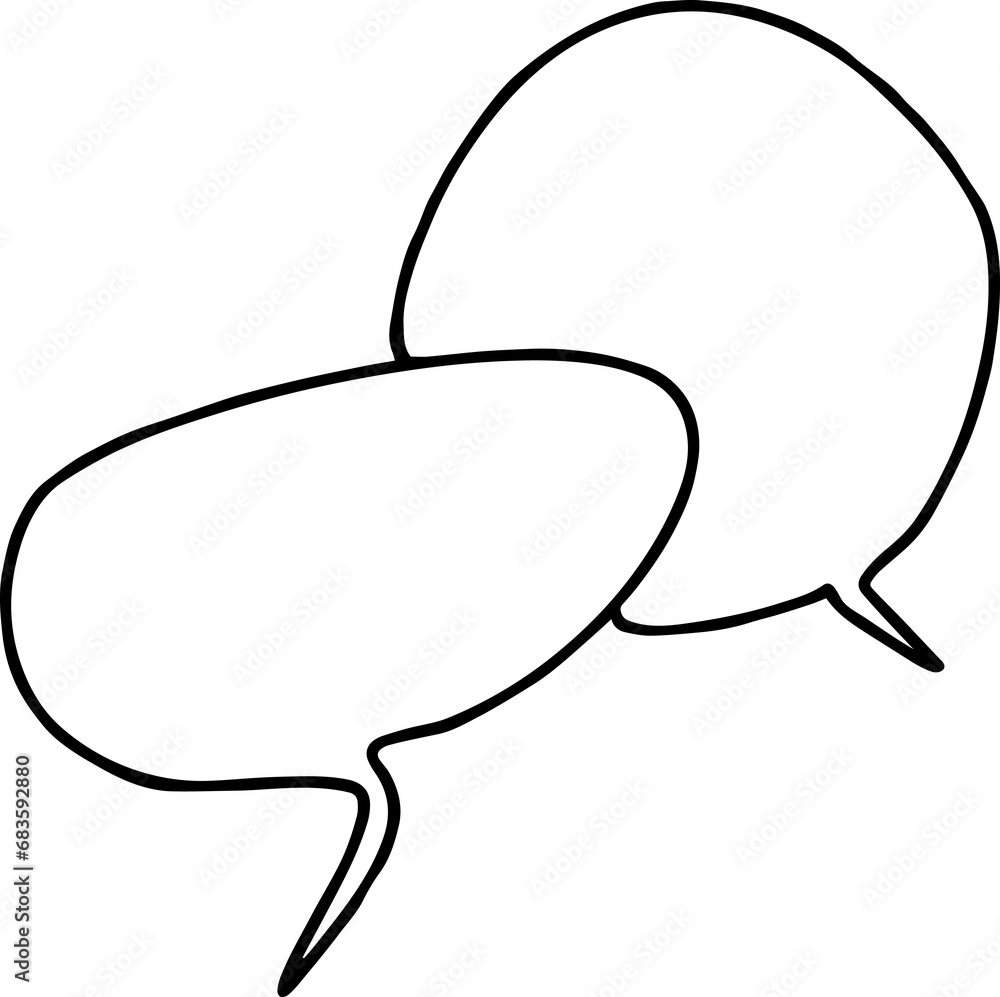 Obraz premium Speech Bubble hand drawn