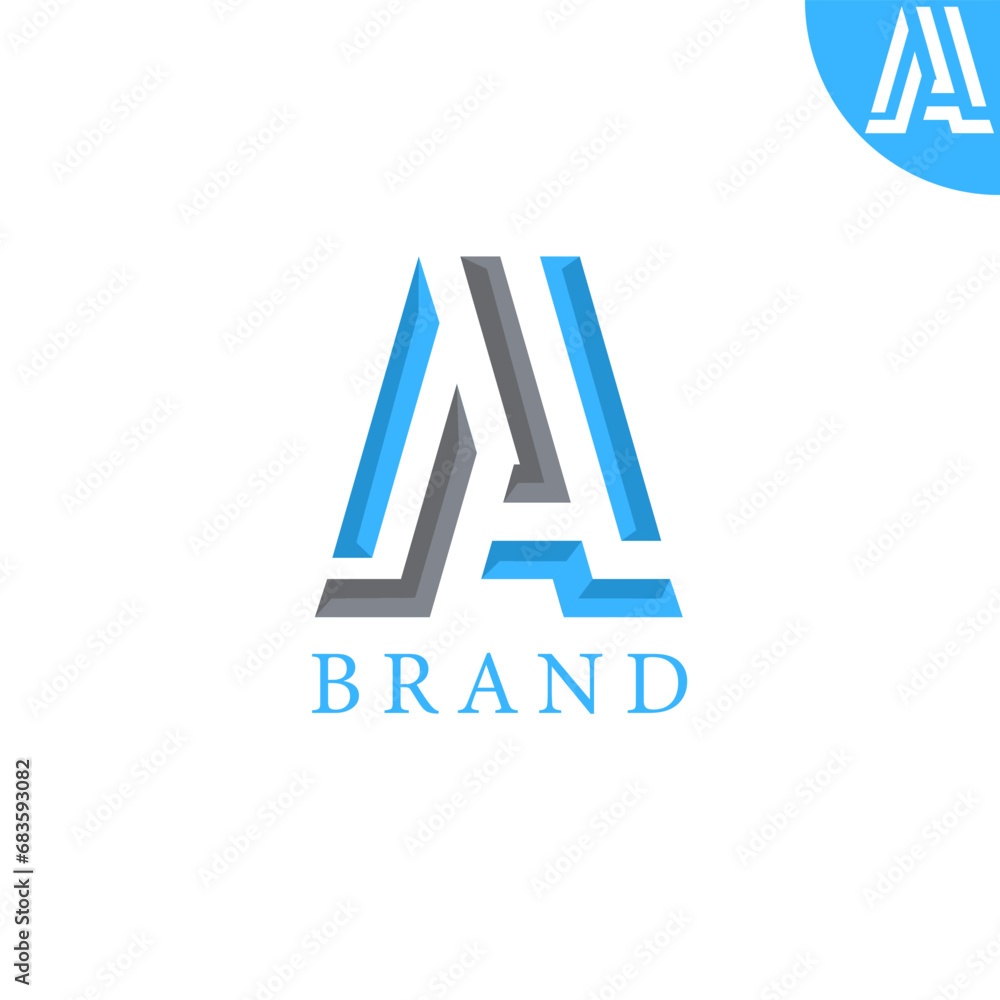 Obraz premium Two letter A logo