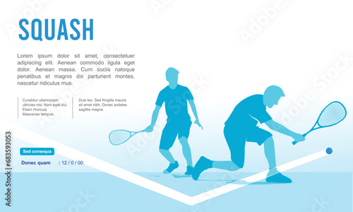 Cool editable vector squash background for any graphic purpose	