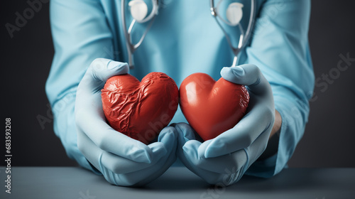 doctor with heart HD 8K wallpaper Stock Photographic Image 