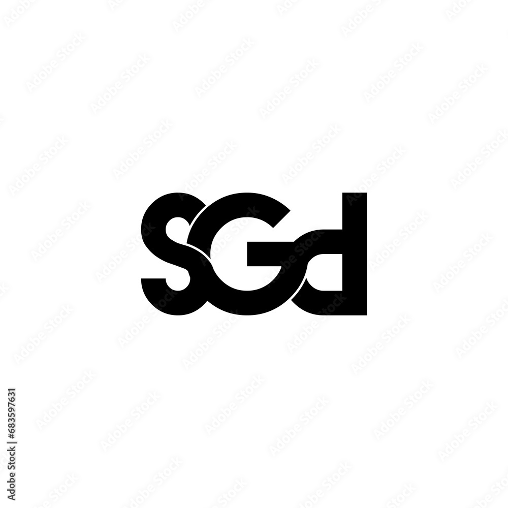 sgd initial letter monogram logo design sgd initial letter monogram logo design