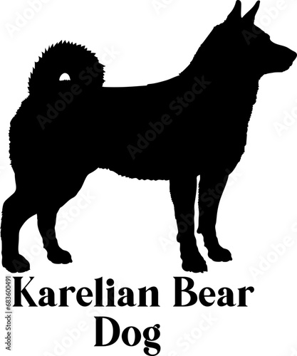 Karelian Bear  Dog silhouette dog breeds logo dog monogram logo dog face vector
SVG PNG EPS
