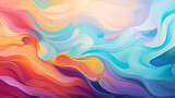 Wave Colorful Background. Generative AI