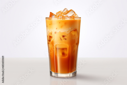 A glass of Iced Thai tea, Generative Ai