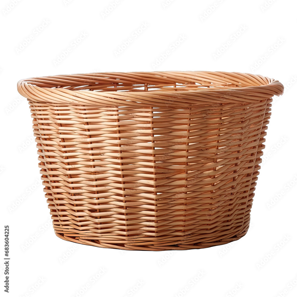 wicker basket isolated wicker basket isolated