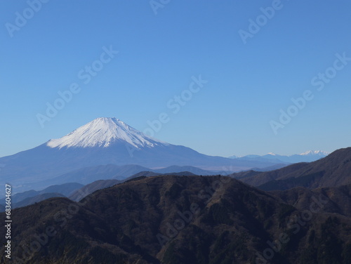 大山から富士山・南アルプス・丹沢等の景観 © 智宏 中川