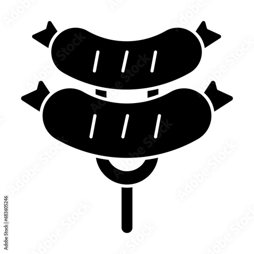 Sausage icon vector design templates simple and modern