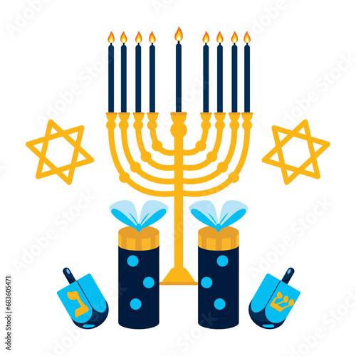 hanukkah menorah lights