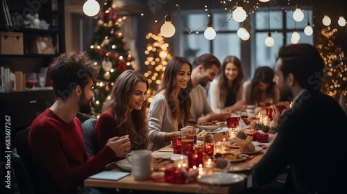 group of people in bar