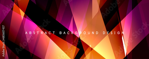 Breaking Glass Background, Kaleidoscope effect. Transparent Straight Lines. Dynamic Light Rays effect. Vector Illustration For Wallpaper, Banner, Background, Card, Book Illustration, landing page