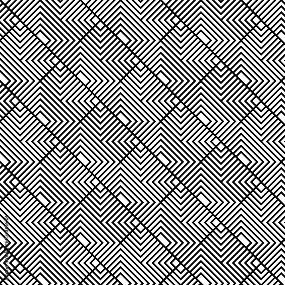 Abstract vector seamless pattern and swatches oriental line texture on white background wallpaper geometric diagonal fabric waves set of design elements Abstract vector seamless pattern and swatches oriental line texture on white background wallpaper geometric diagonal fabric waves set of design elements