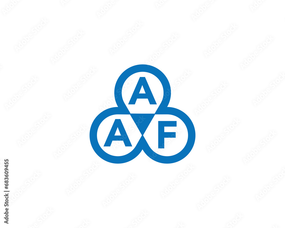 AAF logo design vector template AAF logo design vector template