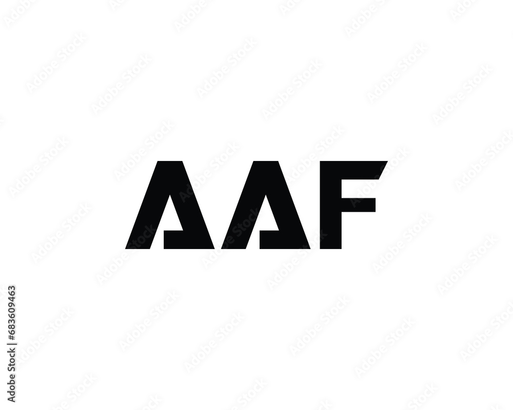 AAF logo design vector template AAF logo design vector template