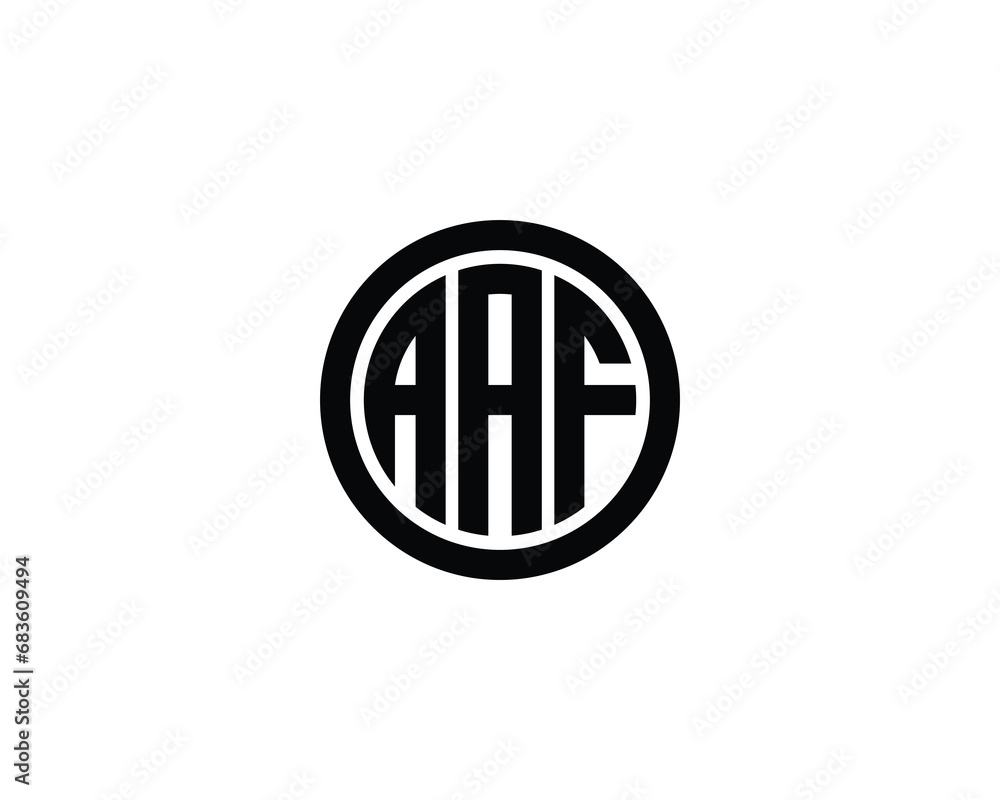 AAF logo design vector template AAF logo design vector template