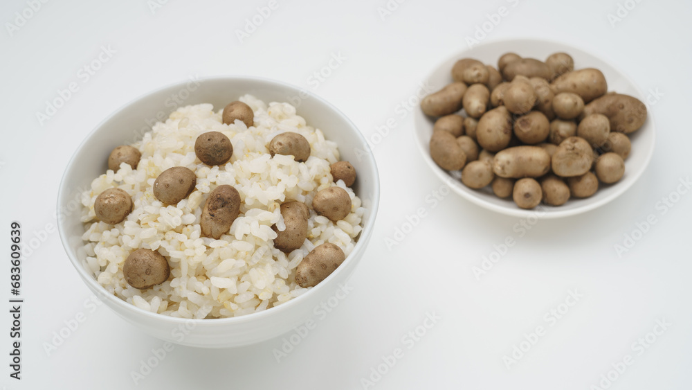 日本の食事|むかごご飯 イメージ 日本の食事|むかごご飯 イメージ