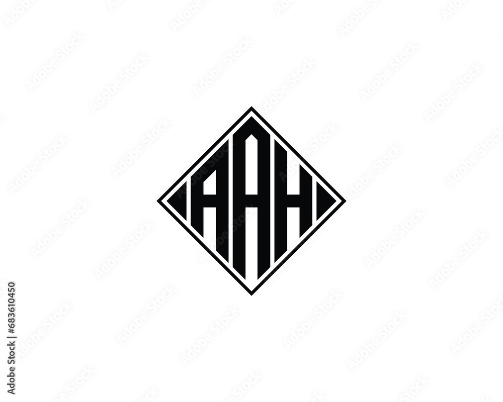 AAH logo design vector template AAH logo design vector template