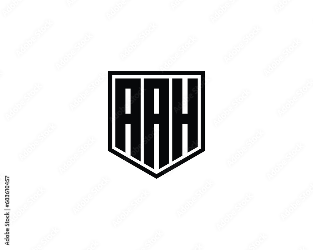 AAH logo design vector template AAH logo design vector template