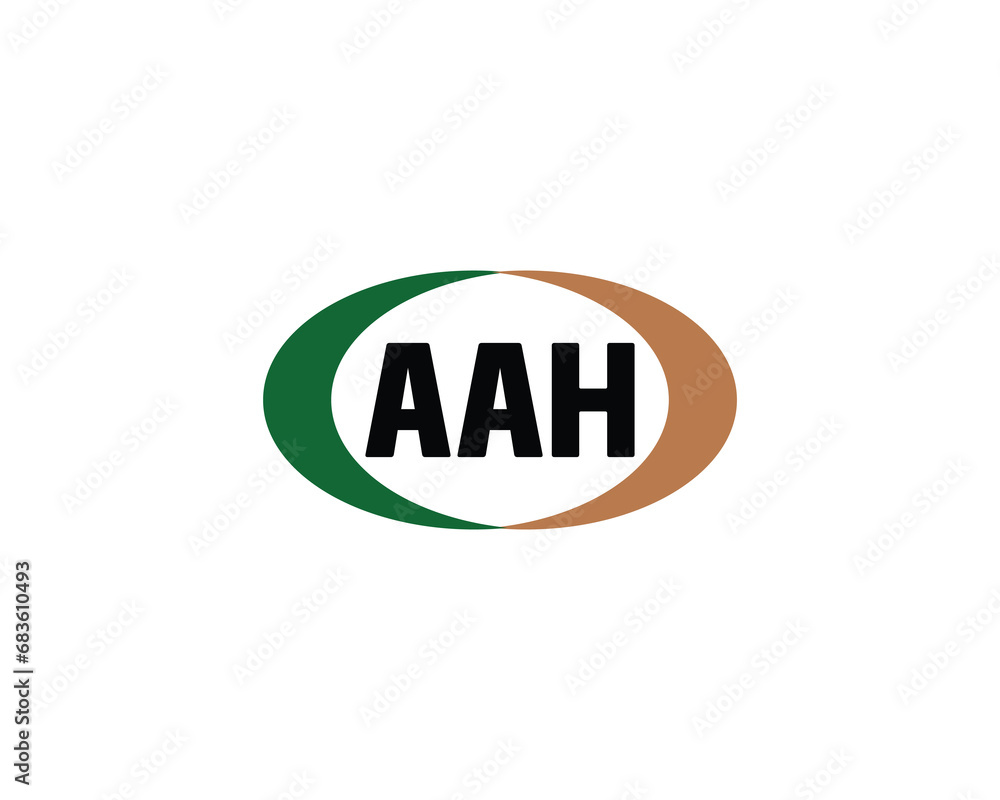 AAH logo design vector template AAH logo design vector template