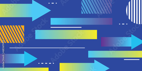 digital background of arrow direction moving with speed, technology background visualization. arrow quickly