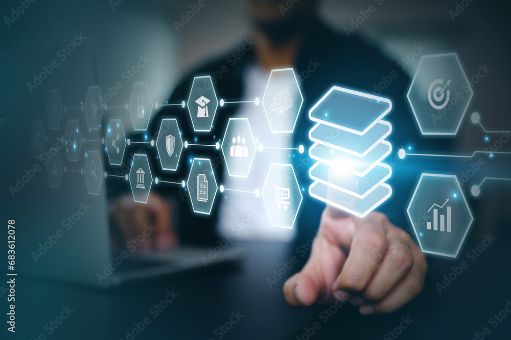 Cloud computing data management technology system for computer network ...