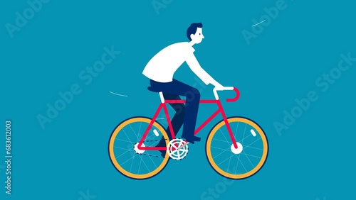 Wallpaper Mural person riding a bicycle Torontodigital.ca