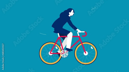 person riding bicycle