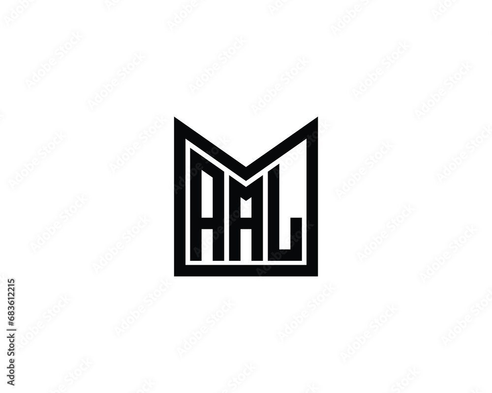 AAL logo design vector template AAL logo design vector template