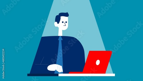 person in the office