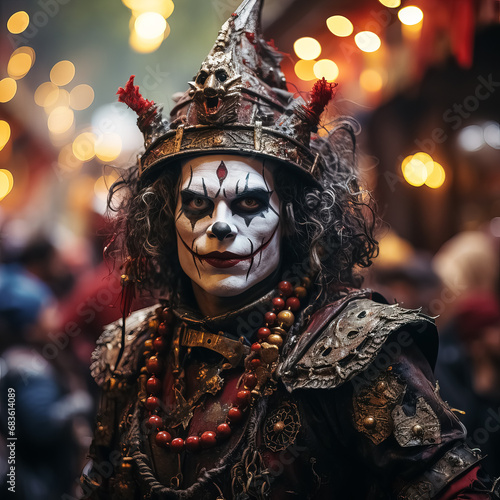 Mysterious Performer in Dark Carnival Attire © jockermax3d
