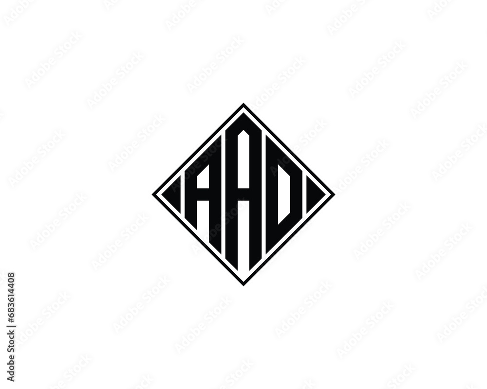AAO logo design vector template AAO logo design vector template