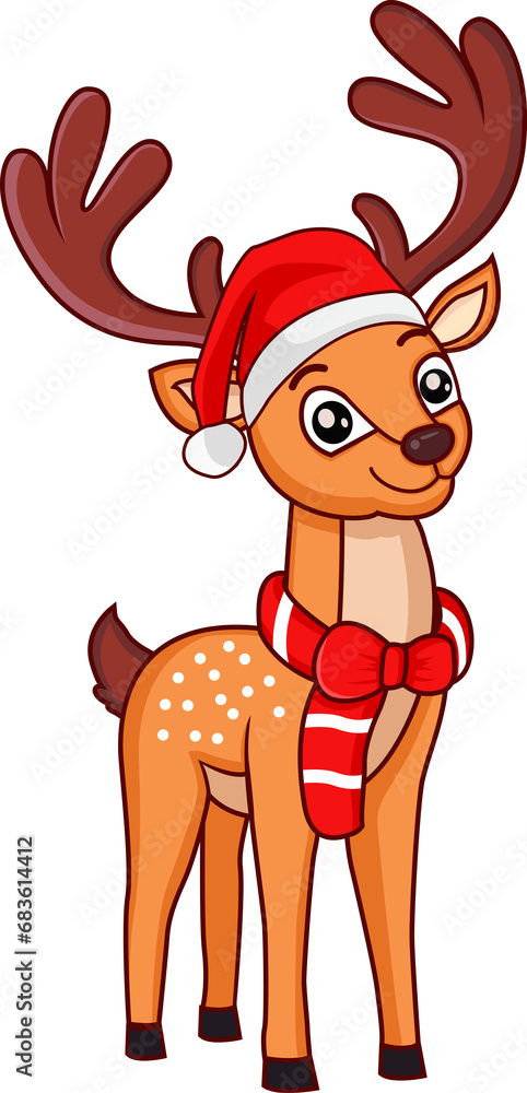 Reindeer christmas character