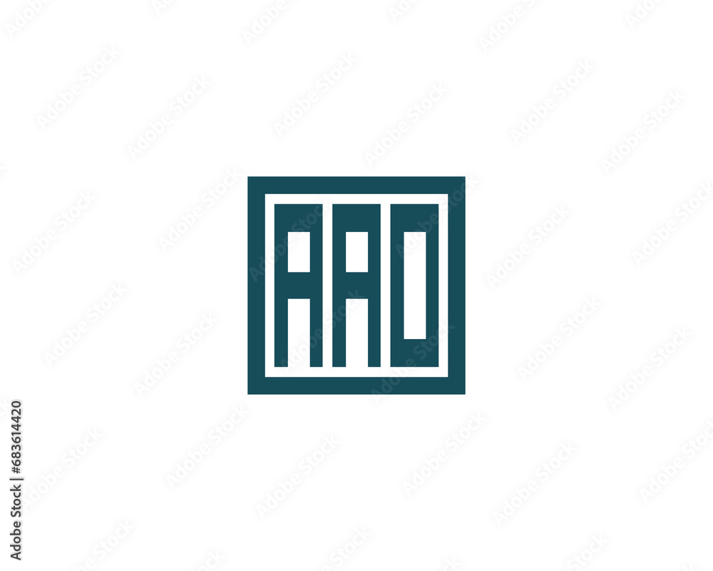 AAO logo design vector template