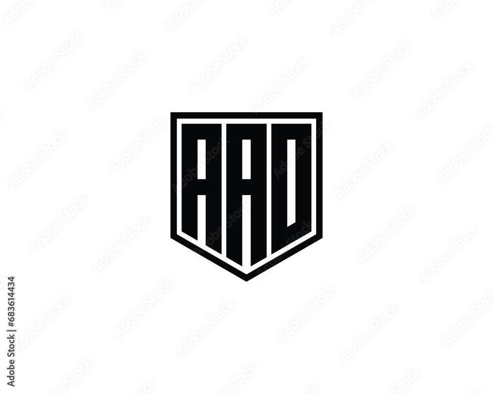 AAO logo design vector template AAO logo design vector template
