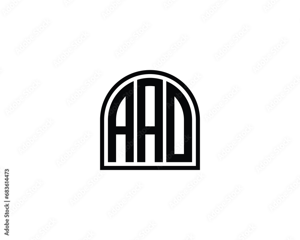 AAO logo design vector template