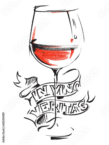 In vino veritas, In wine there is truth, Latin Quotes, Positive Motivational Quote, Latin Phrase