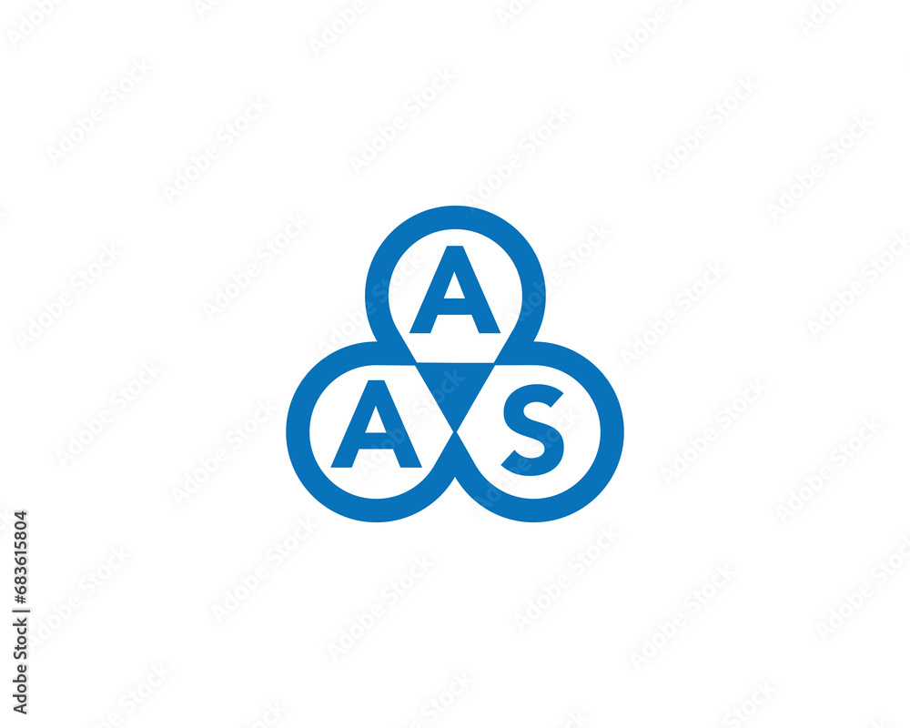 AAS logo design vector template AAS logo design vector template