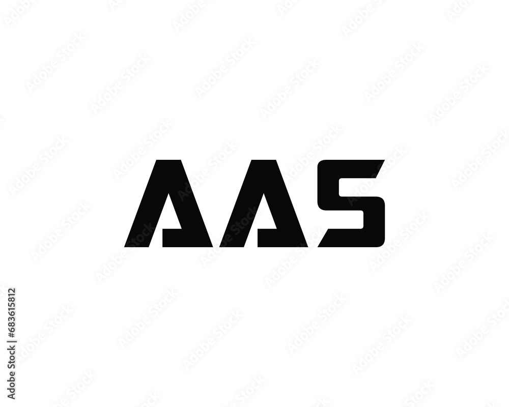 AAS logo design vector template AAS logo design vector template