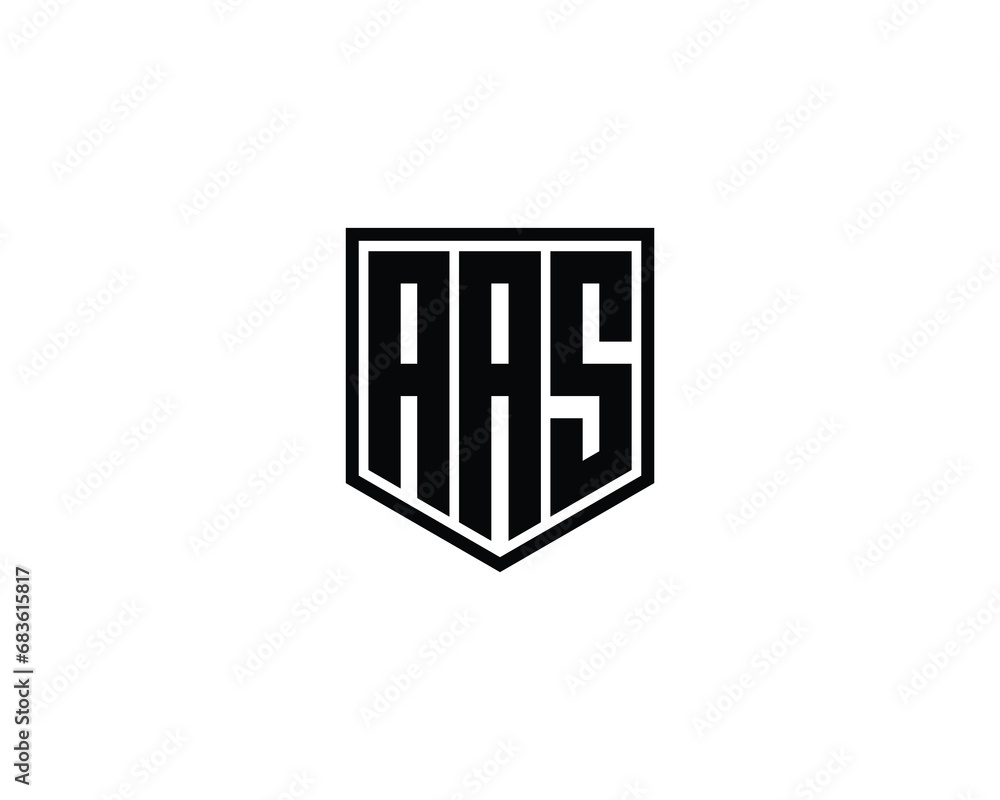 AAS logo design vector template