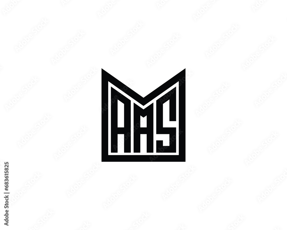 AAS logo design vector template AAS logo design vector template