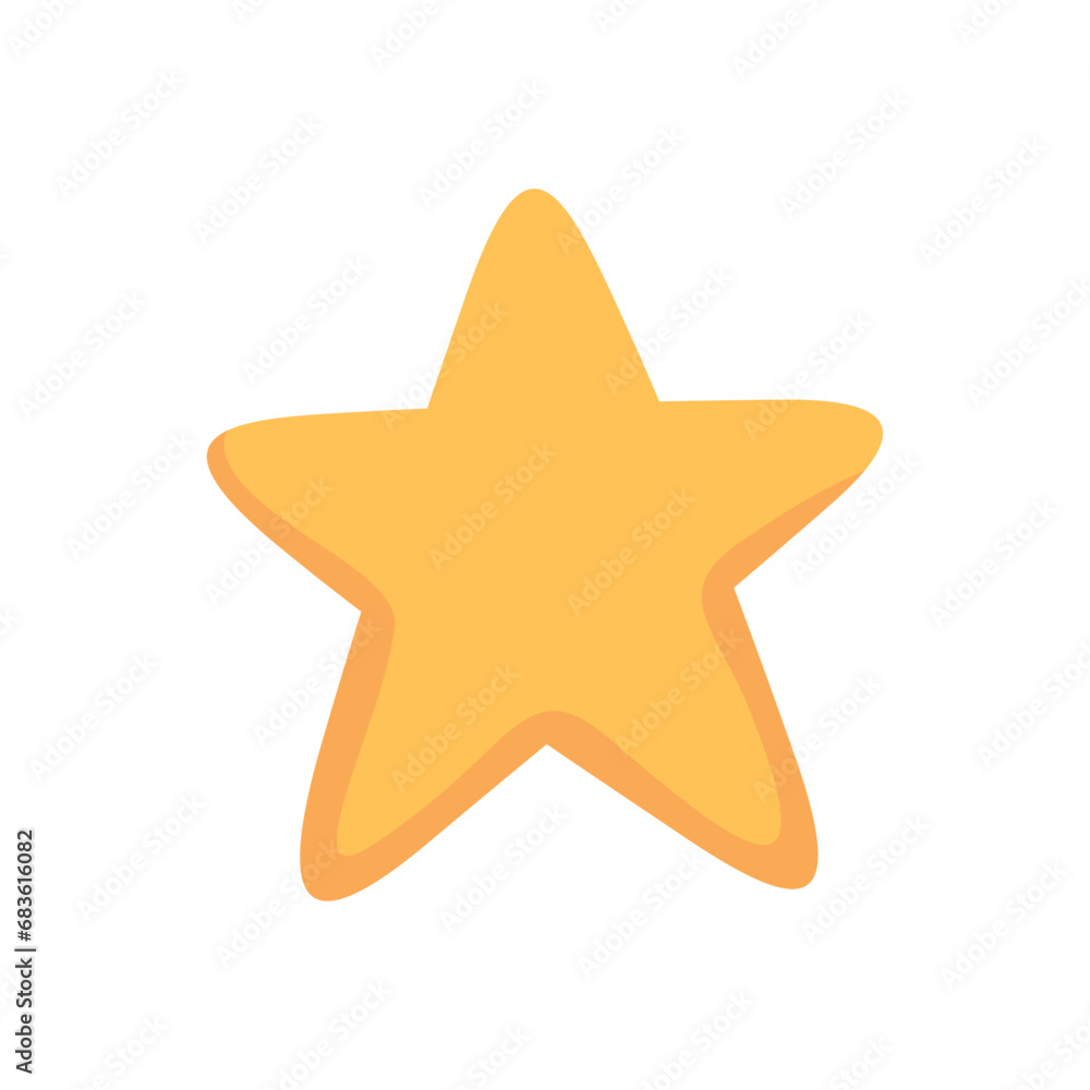 Vector cartoon star icon vector illustration Vector cartoon star icon vector illustration