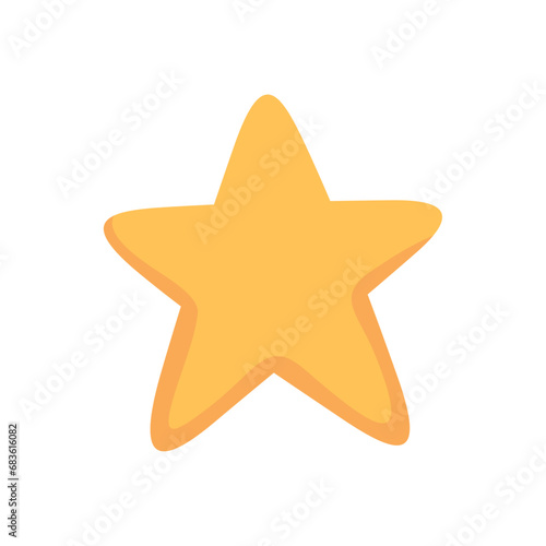 Vector cartoon star icon vector illustration