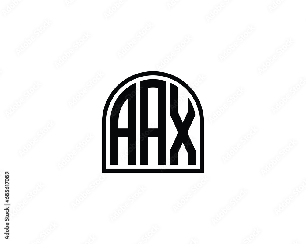 AAX logo design vector template