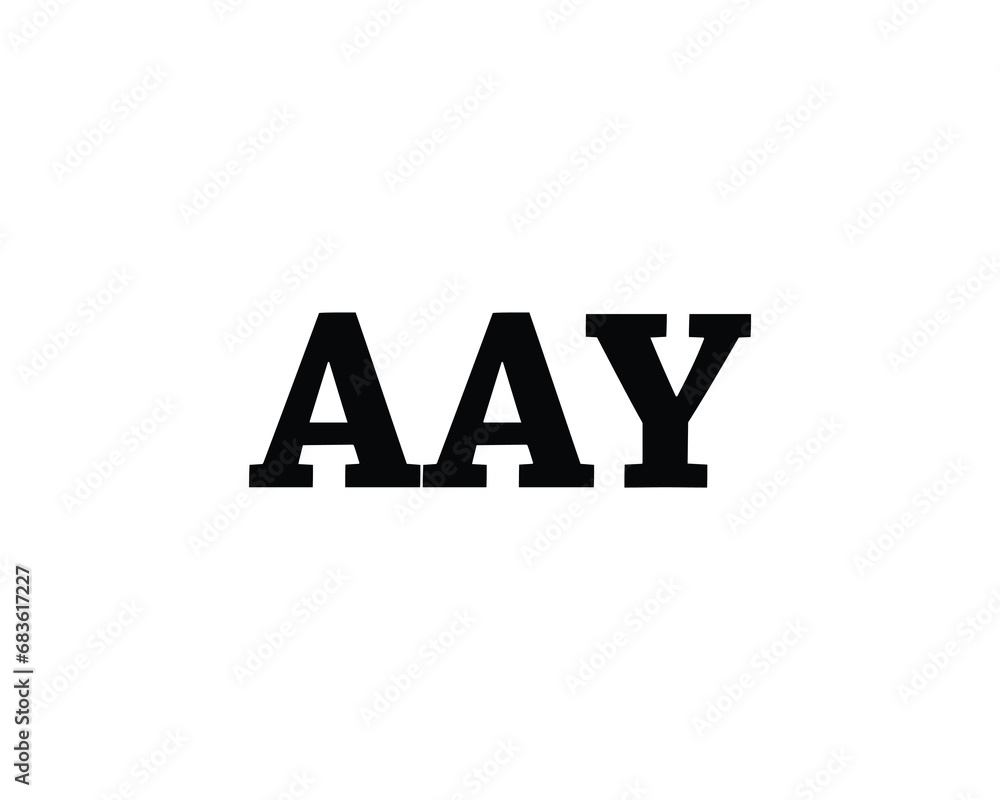 AAY logo design vector template AAY logo design vector template