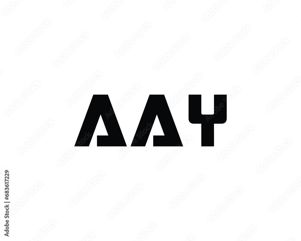 AAY logo design vector template AAY logo design vector template